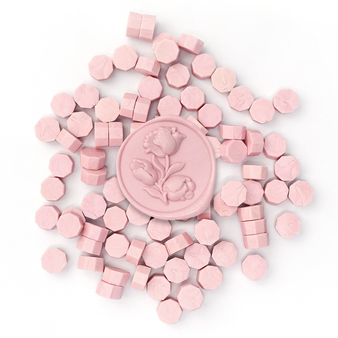 Wax Seal Supplies Frosty Pink Wax Beads