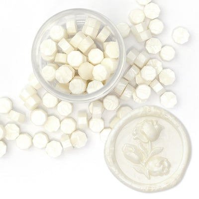Wax Seal Supplies Pearl White Wax Beads