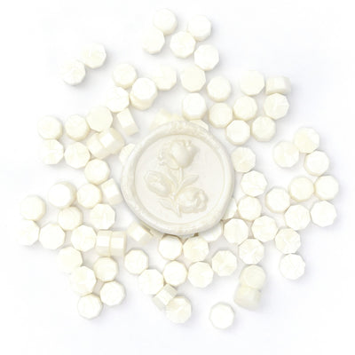 Wax Seal Supplies Pearl White Wax Beads