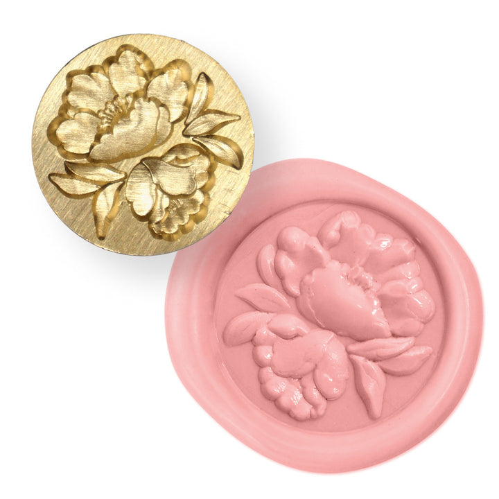 Wax Seal Supplies Soft Peonies Wax Seal Stamp