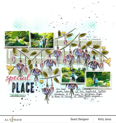 Build-A-Flower Set Build-A-Flower: Fuchsia Layering Stamp & Die Set