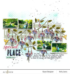 Build-A-Flower Set Build-A-Flower: Fuchsia Layering Stamp & Die Set