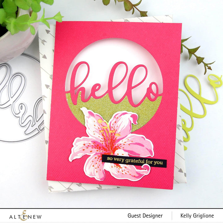 Dies Circled Greetings: Hello Die