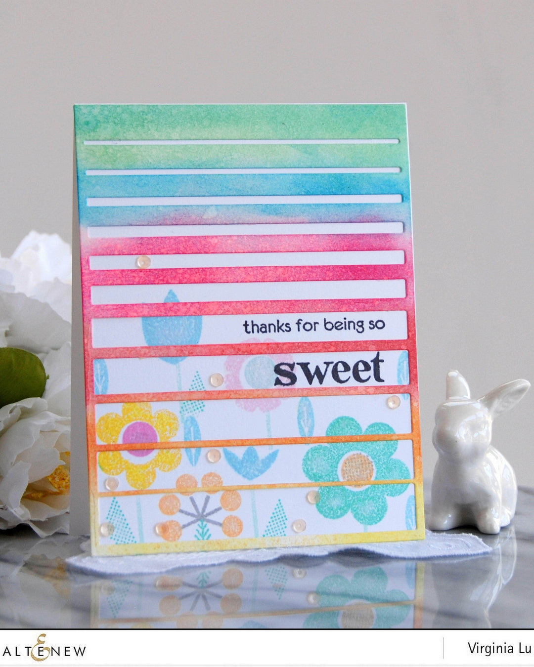 Dies Gradient Stripes Cover Die