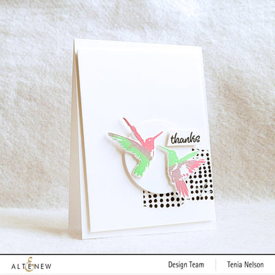 Stamp & Die Bundle Painted Hummingbirds