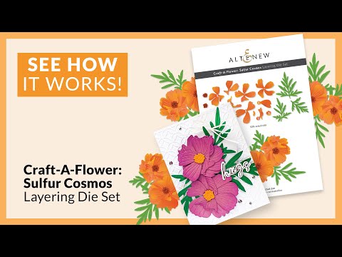 Craft-A-Flower: Sulfur Cosmos Layering Die Set